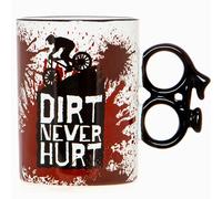 Boxer Gifts Cadeau amusant de cyclisme pour homme - Tasse fantaisie pour vélo de montagne - Dirt Never Hurt - Cadeau de Père Noël secret pour lui