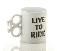 Boxer Gifts Tasse Vélo en Céramique | Poignée Unique en Forme de Vélo | Cadeau pour Les Cyclistes