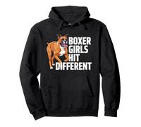 Boxer pour Fille avec Inscription « Hit Different Pet Boxer » Sweat à Capuche