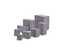 BOXEXPERT Alster Boîtier industriel en aluminium 250 x 80 x 57 mm IP 66 Gris RAL7001 Boîtier de distribution, Boite encastrement, Boite etanche