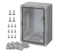 BOXEXPERT coffret de distribution exterieur IP65 ABS 350 x 250 x 150 mm Fleet, etanche, armoire electrique/coffret mural, boitier industriel vide, noir
