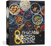 BOXILAND® Calendrier de l'Avent Fruits Noix & Graines 2026 Bio 24 snacks | 24 variétés de noix, graines & fruits secs bio - croquant, végane & emballé à la main pour un plaisir conscient