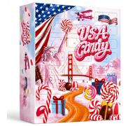 BOXILAND® Calendrier de l'Avent US Sweets 2026 - 24 bonbons américains USA | 24 bonbons cultes des USA comme Reese's, Nerds & Warheads - du sucré à l'acidulé extrême, emballé à la main