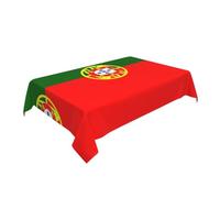 BOXILTD Nappe rectangulaire avec drapeau du Portugal - 137 x 183 cm - Élégante nappe en polyester pour fête, restaurant