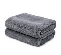 BOXIZ Serviette de lavage de voiture 40 x 100 cm, velours corail, chiffon de nettoyage en microfibre, sans ourlet, épais, doux, très absorbant