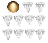 Boxlood Ampoule GU5.3 LED MR16, Blanc Chaud 3000K, 5W Equivalent à 50W lampe halogène, AC/DC 12V, 450LM, 40° Angle, Non Dimmable, Lot de 10