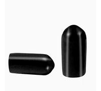 Boxonly Lot de 10 capuchons ronds en caoutchouc PVC pour filetage de vis - Diamètre intérieur : 9 mm - Noir