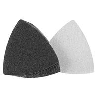 Boxonly Lot de 30 papiers abrasifs triangulaires en carbure de silicium pour outils multifonctions oscillants 80 grain 80