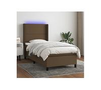 VIDAXL - Marron foncé 90x200 cm