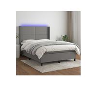 vidaXL 140x190 cm - Gris foncé