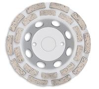 BOXTEC Diamantschleifteller in Premium-Qualität Diamantschleiftopf 22,2 mm doppelreihig für BETON, ESTRICH, MAUERWERK mit hocheffizientem Materialabtrag