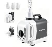 Boxtech Pompe bassin 55W 3500L/h - Pompe ultra silencieuse | Débit réglable, 3-en-1 Aspiration de fond, axe céramique, moteur cuivre pur, pour jardin, Koi, cascade et filtration