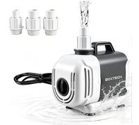 Boxtech Pompe pour Étang 55W, 3500L/h Pompes à Eau pour Aquarium | Pompe à eau sale, régulation du débit, aspiration de sol 3 en 1, moteur en cuivre pur pour jardin, ruisseau et installations