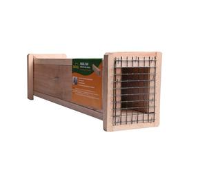 BOXTRAP - Belletière en Bois - Piège Inoffensif pour Belettes, Hermines, Rats et Nuisibles de Petite Taille - avec Palette à Système Anti-Retour - 49 x 6 x 8 cm