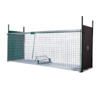 BOXTRAP - Boîte à Fauve 2 Portes - Piège Inoffensif pour Animal Nuisible, Idéal pour Renards et Fouines - avec 2 Portes Coulissantes à Glissière - 130 x 36 x 47 cm