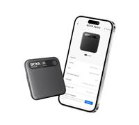 BOYA Notra Enregistreur Vocal IA Prise de notes AI tout-en-un, transcription et résumé intelligents, contrôle par application, 140+ langues, design magnétique ultra-mince, batterie 24h