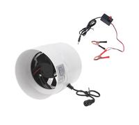 BOYANDM Extracteurs d'air de 110 mm avec batterie 12 V compatible pour ateliers, pique-niques, fonte, électronique, réparation d'ateliers, fumoir, ventilateur de cheminée