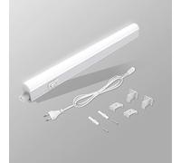 BOYIR Reglette LED Cuisine, Réglette led 5W avec Interrupteur ON/OFF, Lampe d'Armoire 31.5cm Eclairage LED 500lm Blanc Neutre 4000K Connectable Tube LED, Lampe de Placard pour Étude Atelier Escalier