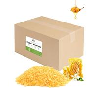 BOYUJK Pastilles de cire d'abeille jaunes 4,5 kg, cire de bougie pour la fabrication de bougies, cire d'abeille pour produits cosmétiques, cire d'abeille bio pour cosmétiques pour le corps, soins de