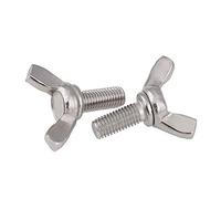 BOZONLI Lot de 5 boulons papillon en acier inoxydable M6 x 25 mm