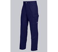 BP 1486-060-10/28/29, pantalon de travail, avec dos élastique 300,00 g/m², pur coton, couleur bleu foncé, taille 28/29