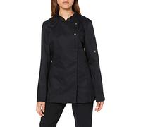 BP 1544-400-32-S Veste de cuisinier à manches longues avec manchettes, 215,00 g/m², mélange de tissu, noir, S