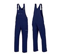 BP 1604-559-10-56L Salopette stretch à bretelles avec fixations à clips, mélange de tissu 245 g/m², bleu foncé, 56 l