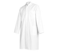 BP 1626-130-21-50n Manteau à manches longues et col montant pur coton Blanc 50 g