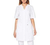 BP 1640-485-21-34n - Tunique pour femme - Manches 1/2 - Col en V avec bande à bouton-pression - Mélange de tissu - 215 g/m² - Blanc - 34 n