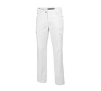 BP 1642-686-21-34l Jean 5 poches pour femme, 230,00 g/m² Mélange de tissu avec stretch, blanc, 34 L