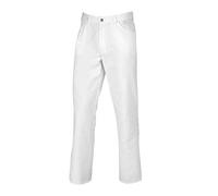 BP 1643-558-21-2XL Pantalon unisexe style jean avec dos élastique réglable 245,00 g/m² Tissu mélangé Blanc Taille XXL