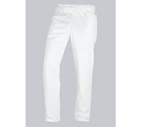BP 1645-485-21-Sl Pantalon unisexe avec élastique à la taille 215,00 g/m² Mélange de tissus Blanc Taille S