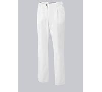 BP 1647-400-21-46n Pantalon pour femme avec soufflets et poches 215 g/m² Blanc 46 N