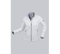 BP 1695-571-21-XS Veste softshell pour femme, col montant, fermeture éclair avant, 255 g/m², 100% polyester, blanc, XS