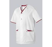 BP 1703-485-2188 Casack pour elle et lui, Coupe normale, 50% Coton/50% Polyester, Blanc/Corail, Taille 2XLn