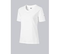 BP 1715-234-21-XS T-Shirt à Manches 1/2 pour Femme, col Rond, Longueur 62 cm, 170,00 g/m² Coton Extensible, Blanc, XS