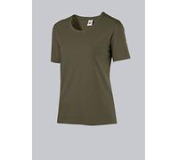 BP 1715-234-73-S T-shirt pour femme à manches longues et col rond Longueur 62 cm 170,00 g/m² Coton stretch Vert olive Taille S