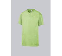 BP 1739-435-78-XS Tunique confortable unisexe à manches 1/2 avec empiècements piqué et système de levage des bras, mélange de tissu 180,00 g/m², vert clair, XS