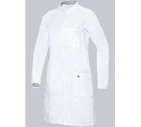 BP 1752-130-0021-54n Blouse de médecin à manches longues pour femme avec système de levage 205 g/m² pur coton Blanc 54n