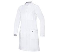 BP 1752-130-21 Blouse de médecin à manches longues pour femme avec système de levage des bras en coton pur Blanc 205,00 g/m² 30 n