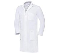 BP 1753-130-0021-48L Blouse médicale pour homme à manches longues avec système de levage des bras 205 g/m² pur coton Blanc 48 l