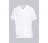BP 1763-684-0021-XLn Casaque unisexe en tissu super léger 150 g/m² mélangé avec stretch Blanc Taille XL