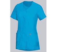 BP 1764-241-0114-2XLn Casaque en tissu ultra léger pour femme 49% coton/48% polyester/3% élasthanne Bleu curaçao Taille 2XLn