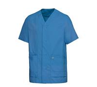 BP 1765-241-0116-2XLn Tunique unisexe en tissu super léger, 49% coton, 48% polyester, 3% élastoléfine, bleu azur, taille 2XLn