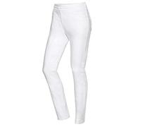 BP 1767-311-0021-22n Pantalon en tissu stretch pour femme, 65% coton, 30% polyester, 5% élasthanne, blanc, taille 22