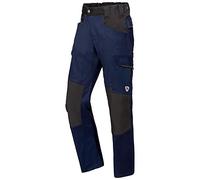 BP 1826-033-1432-35/36s Mélange de tissu avec pantalon de travail stretch pour hommes, taille plus haute dans le dos, 70% coton/28% polyester/2% élasthanne, bleu nuit/noir, 35/36S Taille