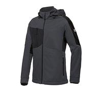 BP 1830-992-5632-2XLn Veste softshell à col montant pour homme, fermeture éclair à l'avant, 100% polyester, anthracite/noir, taille 2XLn