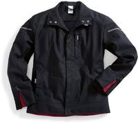 BP 1881-688-32-53/55 Veste de travail avec fermeture Éclair dissimulée et poches 300 g/m² Mélange de tissu stretch Noir/gris 53/55