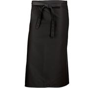 BP 1911-400-32 Tablier de bistrot court (largeur : 100 cm) 100 cm de large x 75 cm de long, 215,00 g/m², tissu mélangé, noir, taille 100/75