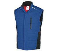 BP 1986-570-13 Gilet thermique - Silhouette élancée - Col montant - Doublure thermique - 65% polyester, 35% coton - Coupe standard - Taille : S - Couleur : bleu roi
